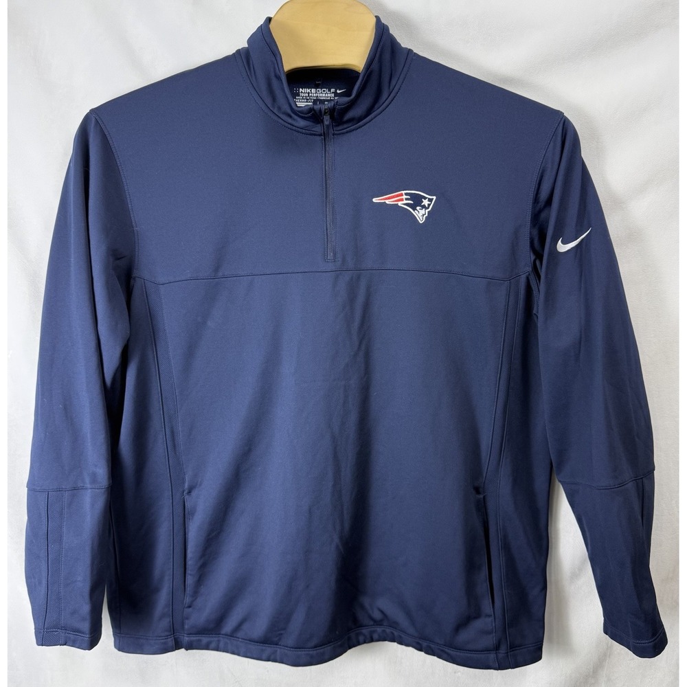 New England Patriots Nike Golf Tour Performance Therma-Fit 1/4 Zip Pullover 2XL